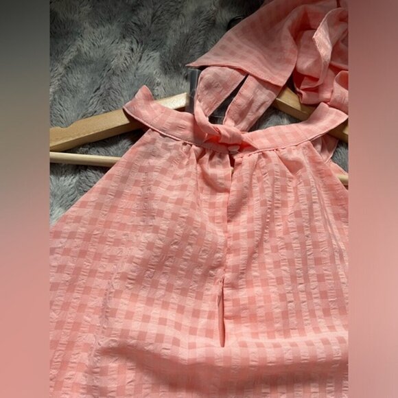 Torrid Clip Chiffon Mock Neck Halter Size 3X - Picture 7 of 11